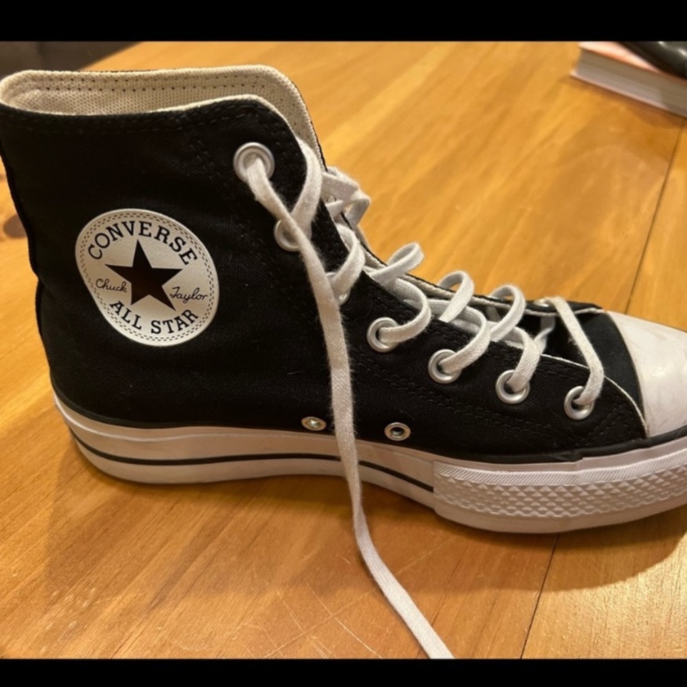 Black Platform Converse Chuck Taylors